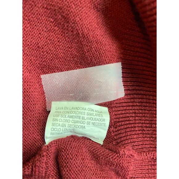 Duck Head Classic Burgundy Collared Sweater L Preppy Old Money Dark Academai - Picture 6 of 8